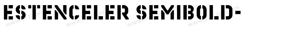 Estenceler SemiBold字体转换
